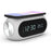 W288 ABS Temperature Date Display Digital Alarm Clock 15W Wireless Charger - White - 1