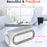 W288 ABS Temperature Date Display Digital Alarm Clock 15W Wireless Charger - White - 4