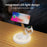 TH02 Tree Branch Design 3 in 1 15W Magnetic Wireless Charger Desktop Charging Stand - White / Wood Color - 3