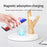 TH02 Tree Branch Design 3 in 1 15W Magnetic Wireless Charger Desktop Charging Stand - White / Wood Color - 6