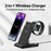 X1 3-in-1 Folding Wireless Charger for iPhone  /  iWatch  /  AirPods Portable Fast Charging Stand - Black - 4