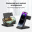 X1 3-in-1 Folding Wireless Charger for iPhone  /  iWatch  /  AirPods Portable Fast Charging Stand - Black - 5