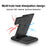 X1 3-in-1 Folding Wireless Charger for iPhone  /  iWatch  /  AirPods Portable Fast Charging Stand - Black - 6