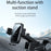 X11 3-Axis Car Wireless Charger 15W Fast Charging Phone Mount with Air Vent Holder, Dashboard Stand, QC3.0 Cigarette Lighter Charger - 3