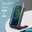 2 in 1 Wireless Charger Folding Bracket Fast Charger Station for Mobile Phone / Earphone - Black - 3