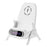 Q18 Mobile Phone Magnetic Wireless Charger Stand Cordless Phone Charger with 3 Adapters - White - 1