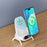 Q18 Mobile Phone Magnetic Wireless Charger Stand Cordless Phone Charger with 3 Adapters - White - 3