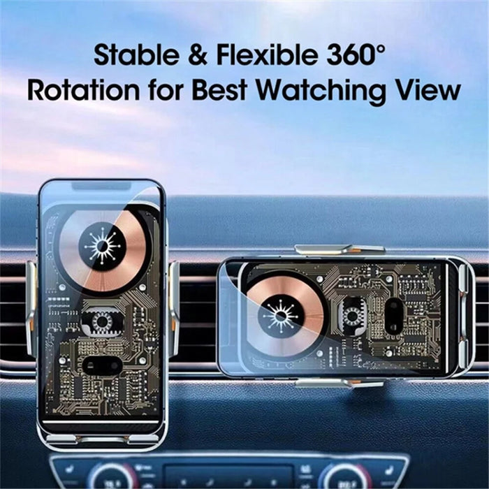 WEKOME WP-U204 15W Car Wireless Charger Intelligent Automatic Induction Air Vent Transparent Phone Holder - 2