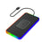 Ambient Light Car 15W Cellphone Wireless Charger Non-Slip Mat Auto SUV Charging Pad with 0.3m USB Cable - 1