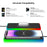 Ambient Light Car 15W Cellphone Wireless Charger Non-Slip Mat Auto SUV Charging Pad with 0.3m USB Cable - 2