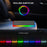 Ambient Light Car 15W Cellphone Wireless Charger Non-Slip Mat Auto SUV Charging Pad with 0.3m USB Cable - 5