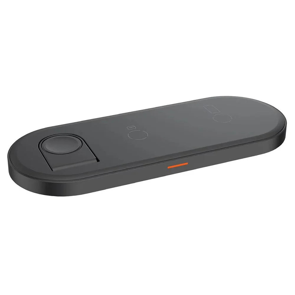 W28 3-in-1 Desktop 15W Wireless Charger for Phone Watch Headset Folding Fast Charging Base - 2
