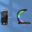 T17 3-in-1 RGB Light Magnetic Wireless Charger for iPhone 12 / 13 / 14 / 15 Series Desktop Fast Charging Stand - Black - 6