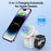 H32 15W 3-in-1 Magnetic Wireless Charger for Headset, Smart Watch Multi-Function Cell Phone Charging Stand - Transparent - 3