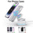 H32 15W 3-in-1 Magnetic Wireless Charger for Headset, Smart Watch Multi-Function Cell Phone Charging Stand - Transparent - 4