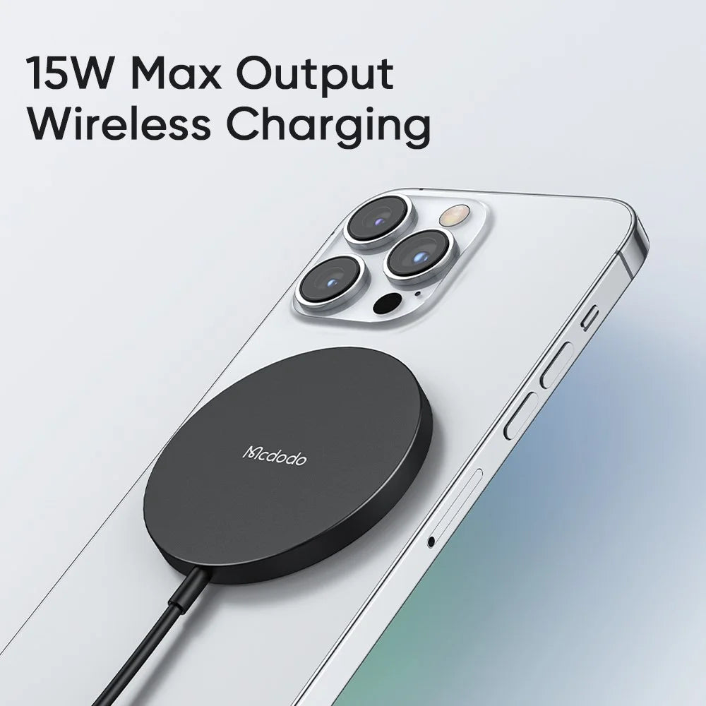 MCDODO CH-4360 MDD Wireless Charger Ultra-thin Charging Pad Cell Phone Safe Charger - Black - 5