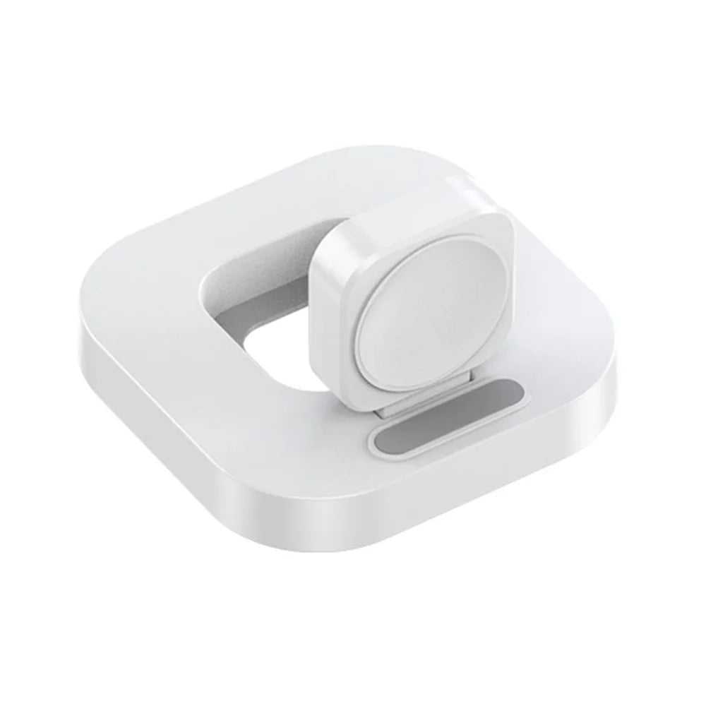 JJT-A56 For Apple Watch Series 1-8 Foldable Smartwatch Charger Mini Magnetic Wireless Charging Pad - White - 2