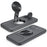 V18 3-in-1 Magnetic Wireless Charger Folding Cell Phone Charging Stand for Earbuds, Smart Watch - Black - 2