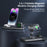 V18 3-in-1 Magnetic Wireless Charger Folding Cell Phone Charging Stand for Earbuds, Smart Watch - Black - 3