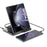 U17-A 5-in-1 Folding Magnetic Wireless Charger Stand for iPhone 12 / 13 / 14 / 15 Series Charging Station - Black - 4