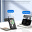 U17-A 5-in-1 Folding Magnetic Wireless Charger Stand for iPhone 12 / 13 / 14 / 15 Series Charging Station - Black - 6