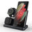 GY-Q10B 3 in 1 Wireless Charging Station 15W Fast Charger Stand for Samsung Galaxy Watch / Qi-enabled Phone / Earbuds - Black - 1