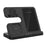 GY-Q10B 3 in 1 Wireless Charging Station 15W Fast Charger Stand for Samsung Galaxy Watch / Qi-enabled Phone / Earbuds - Black - 2