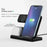 GY-Q10B 3 in 1 Wireless Charging Station 15W Fast Charger Stand for Samsung Galaxy Watch / Qi-enabled Phone / Earbuds - Black - 4