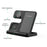 GY-Q10B 3 in 1 Wireless Charging Station 15W Fast Charger Stand for Samsung Galaxy Watch / Qi-enabled Phone / Earbuds - Black - 6