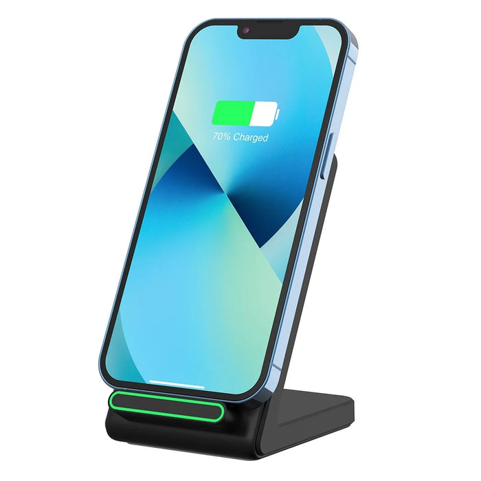 YF-F3 15W Fast Wireless Charging Stand Mobile Phone Desktop Cordless Charger (CE, FCC) - Black - 3