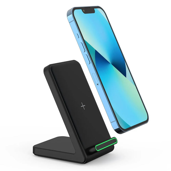 YF-F3 15W Fast Wireless Charging Stand Mobile Phone Desktop Cordless Charger (CE, FCC) - Black - 5