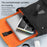 A93 15W 5-in-1 Multi-Function Folding Wireless Charger Cell Phone Charging Station with Clock for Headset Smart Watch - Black - 5