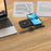 T2A 2-in-1 15W Wireless Charging Station for Apple Watch Series, Mobile Phone Wireless Charger - Black - 5