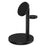M9 Wireless Charger for Cell Phone Aluminum Alloy 3-in-1 15W Fast Magnetic Charging Stand - Black - 1