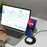 M9 Wireless Charger for Cell Phone Aluminum Alloy 3-in-1 15W Fast Magnetic Charging Stand - Black - 4