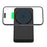 M2A 2-in-1 Magnetic Wireless Charger Vertical Charging Stand for AirPods Pro / iPhone (CE / FCC / ROHS / UKCA Certificate) - Black+Black Silicone - 2