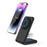 M2A 2-in-1 Magnetic Wireless Charger Vertical Charging Stand for AirPods Pro / iPhone (CE / FCC / ROHS / UKCA Certificate) - Black+Black Silicone - 4