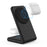 M2A 2-in-1 Magnetic Wireless Charger Vertical Charging Stand for AirPods Pro / iPhone (CE / FCC / ROHS / UKCA Certificate) - Black+Black Silicone - 5