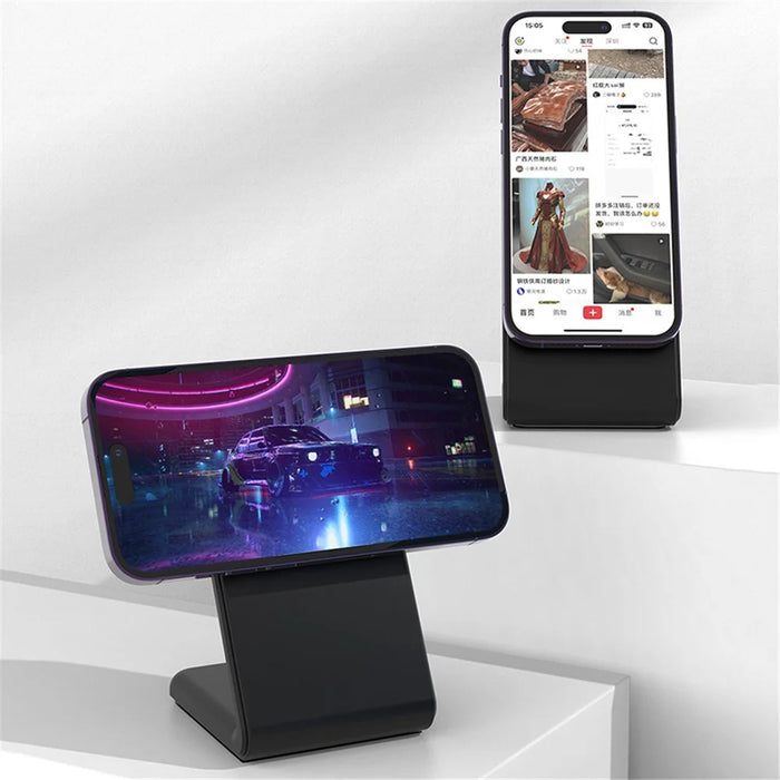 M2 15W Wireless Charging Stand for iPhone 12 / 13 / 14 / 15 Series Magnetic Wireless Charger (CE FCC ROHS UKCA) - Black - 5