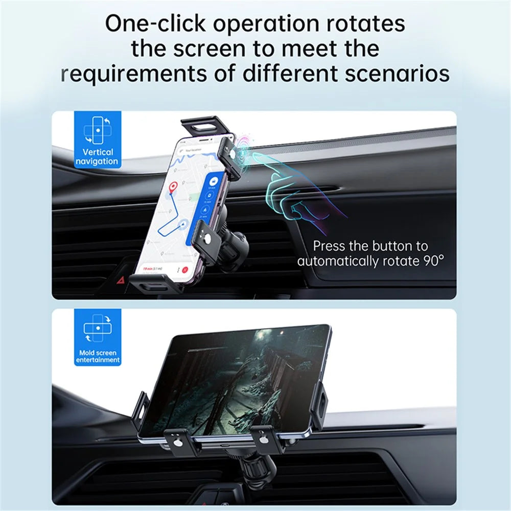 S20A For Samsung Folding Screen Mobile Phone Bracket Car Air Vent Wireless Charger - 4