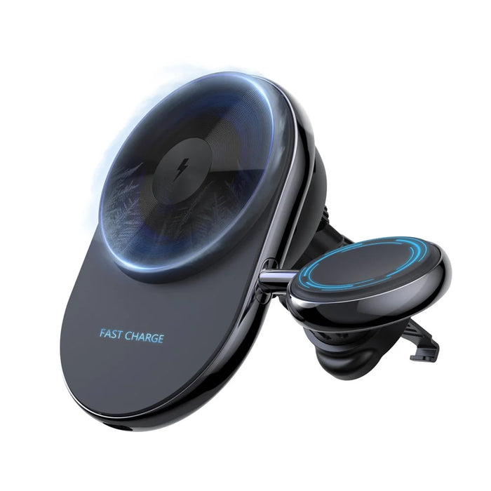 S17 Car Air Outlet Semiconductor Cooling Magnetic Wireless Charger for Apple Watch / iPhone 12-15 - 2
