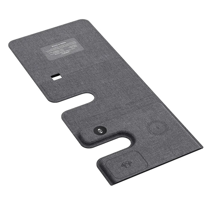 GY-17AIR 3-in-1 PU Leather Foldable Wireless Charger Phone Watch Earphone Charging Stand - 5