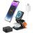 KU XIU X55 Foldable Charging Pad for iPhone Magnetic Wireless Charger for Apple Watch AirPods - Black - 1