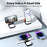 KU XIU X55 Foldable Charging Pad for iPhone Magnetic Wireless Charger for Apple Watch AirPods - Black - 5