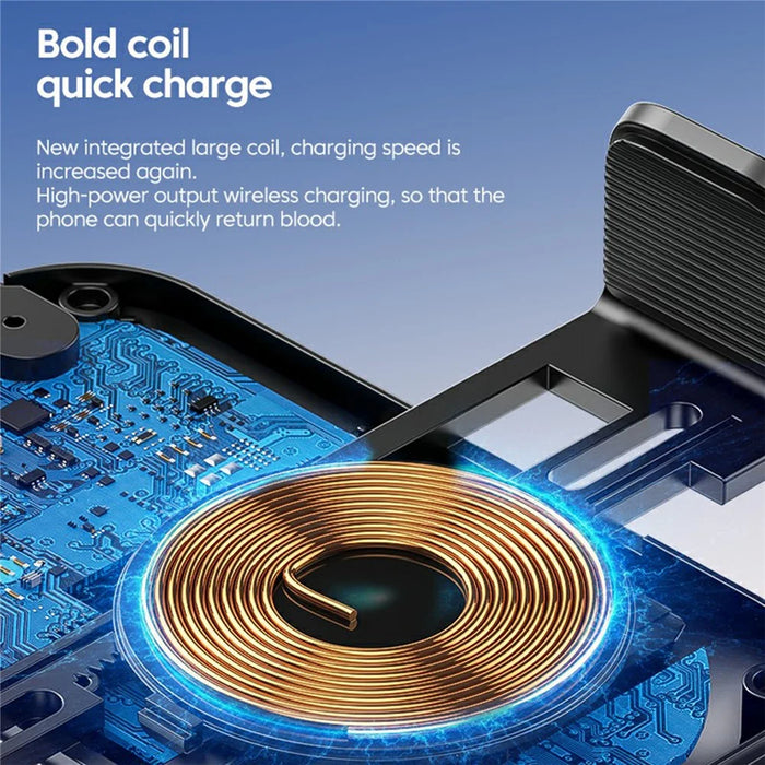 X12 Car Air Vent Touch Sensing Wireless Phone Charger Mount Cell Phone Bracket - Black - 4