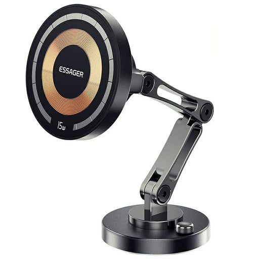 ESSAGER Wireless Charging Car Magnetic Phone Holder Adhesive Dashboard Cell Phone Bracket - 1