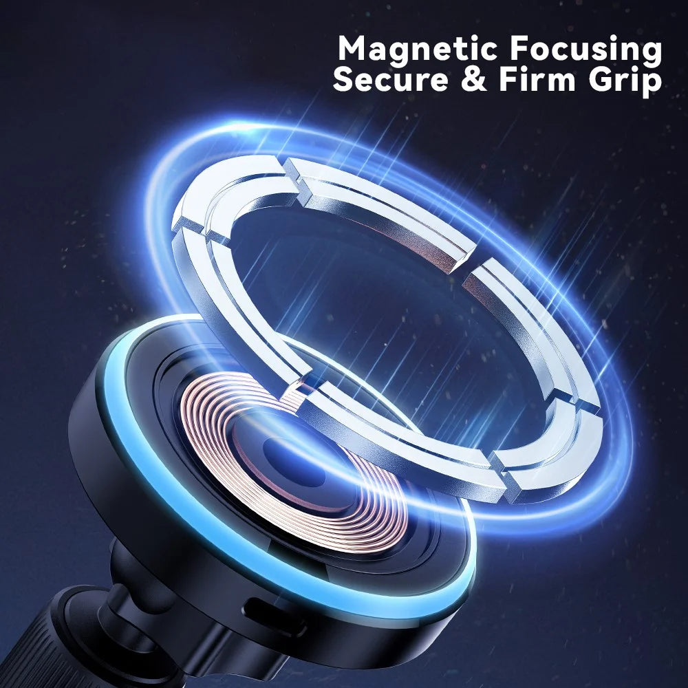 ESSAGER Magnetic Wireless Charger Car Mount Cell Phone Bracket Holder Charger - Air Outlet Type - 7