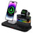 C09 Magnetic Wireless Charging Station for Phone / Airpods / Apple Watch with Alarm Clock Night Light - Black - 3