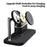 C09 Magnetic Wireless Charging Station for Phone / Airpods / Apple Watch with Alarm Clock Night Light - Black - 5