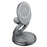 For Apple Watch / AirPods / iPhone Foldable 3-in-1 Magnetic Wireless Charging Stand with Rotatable Base - Grey - 1